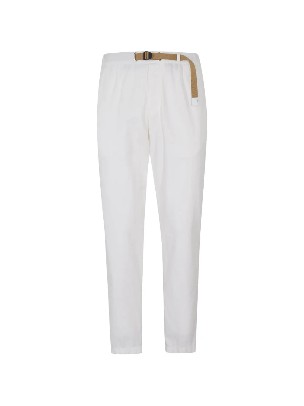White Sand belted tapered-leg trousers - Bianco