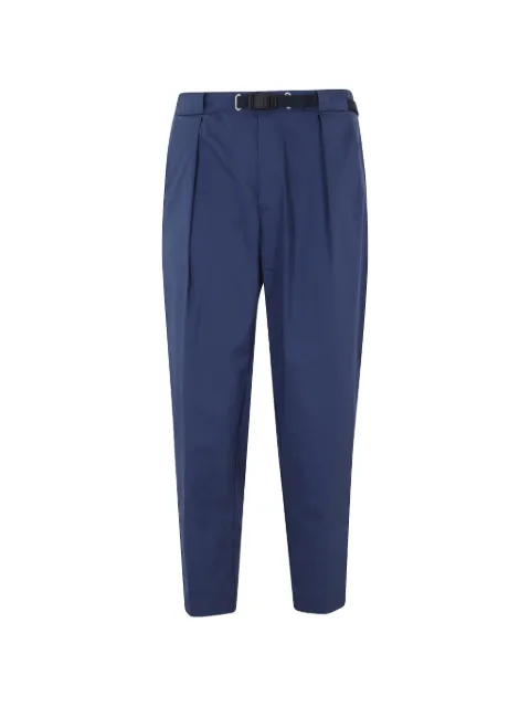 White Sand belted pleated trousers