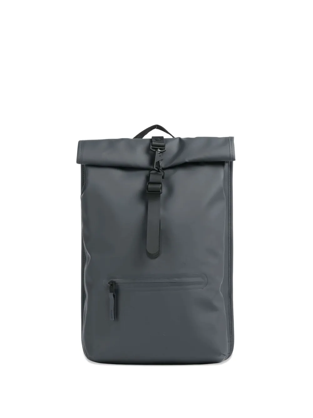 Rains roll-top carabiner-clip backpack - Grigio