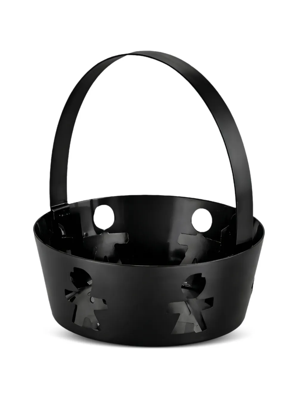 Alessi round-handle basket (13cm) - Nero
