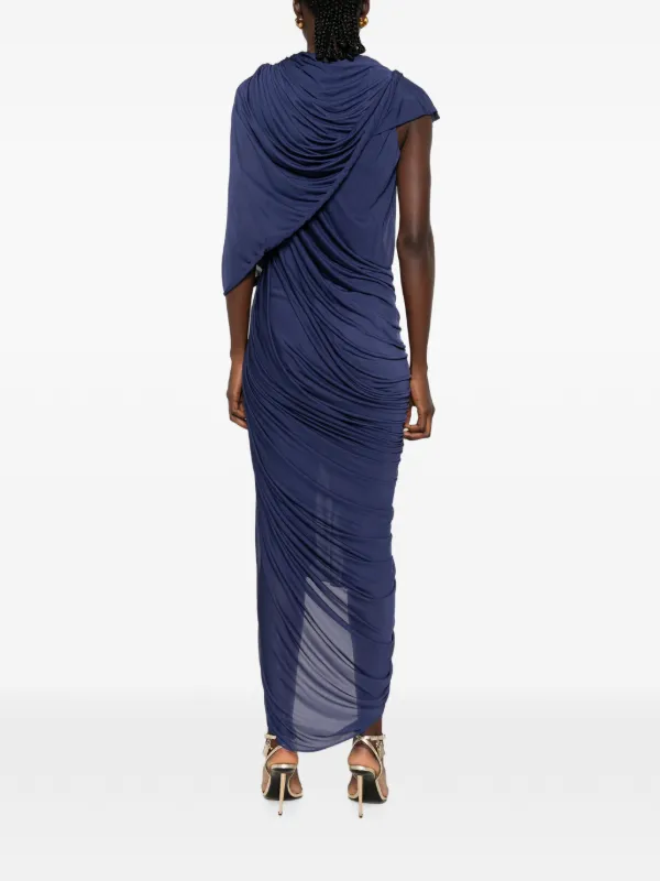 christopher esber reminiscence beaded maxi dress Helix crystal-draped | Blue Fashion Size:1X imgupdate_20230112 Birdie Linen Dress - or upscale receptions