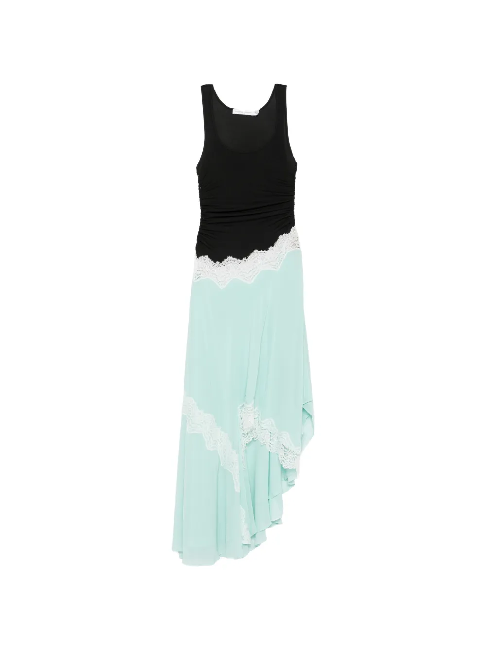 Christopher Esber lace-trim gathered dress - Toni neutri