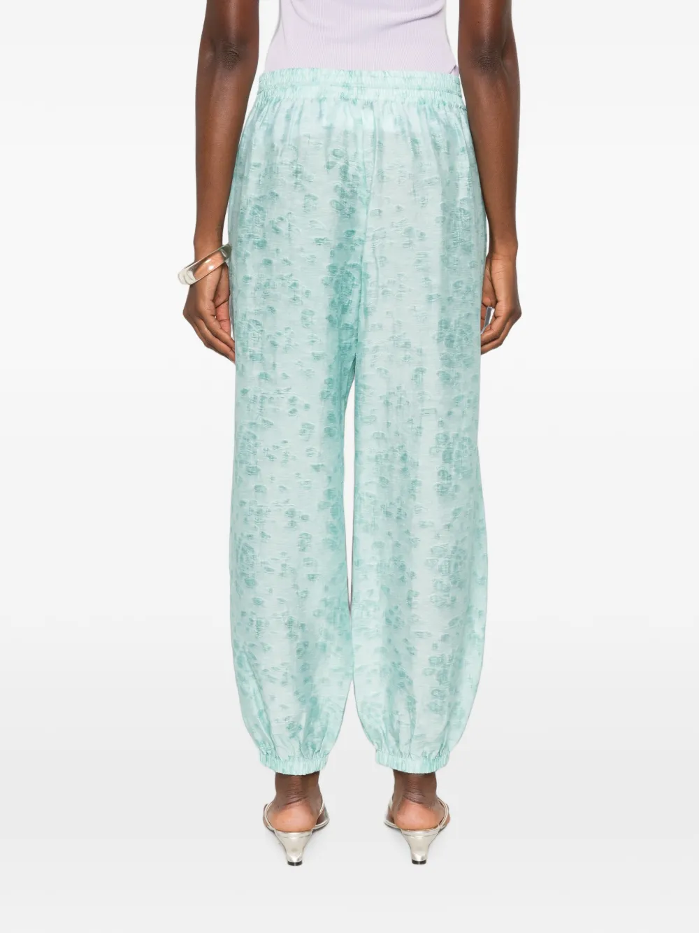 Christopher Esber Light Leak broek met jacquard Groen
