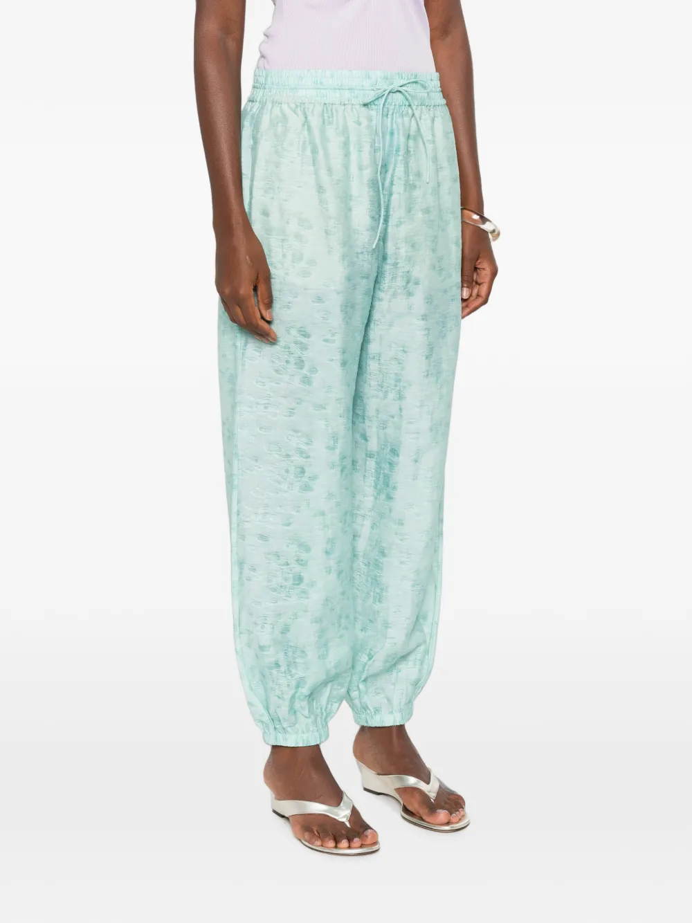 Christopher Esber Light Leak broek met jacquard Groen
