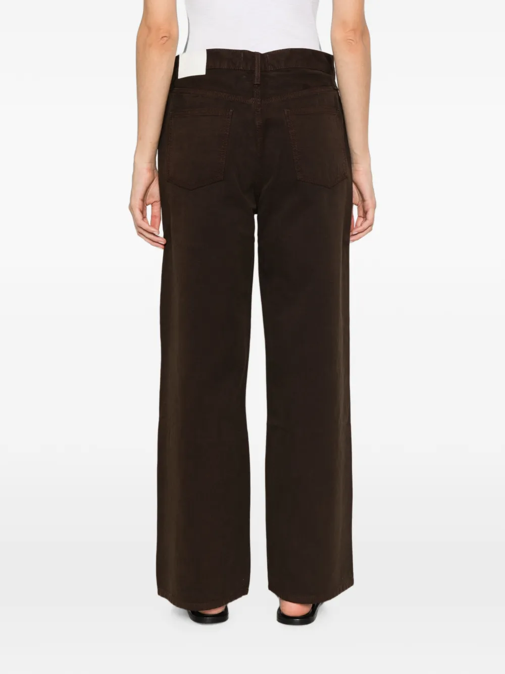 St. Agni Classic mid-waist canvas jeans Bruin