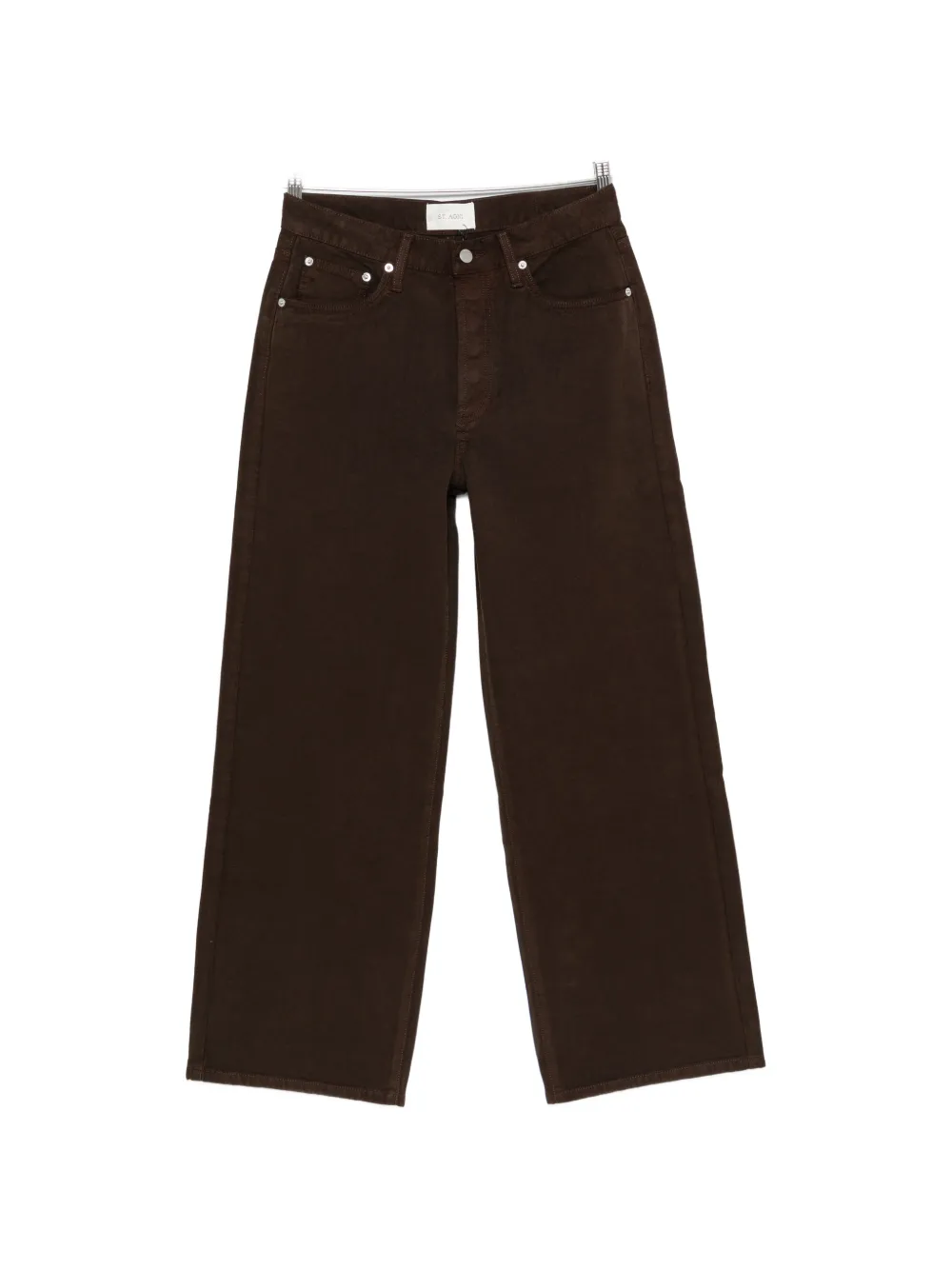 St. Agni canvas mid-rise jeans - Marrone