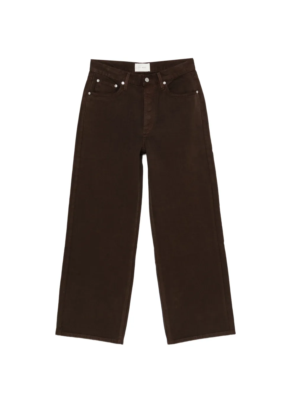 St. Agni canvas mid-rise jeans - Braun