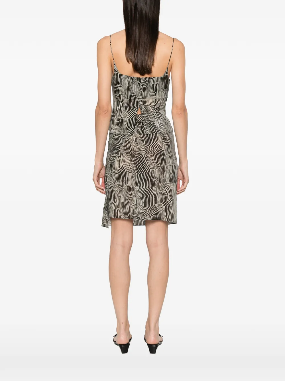 St. Agni Savannah zijden hemd Beige