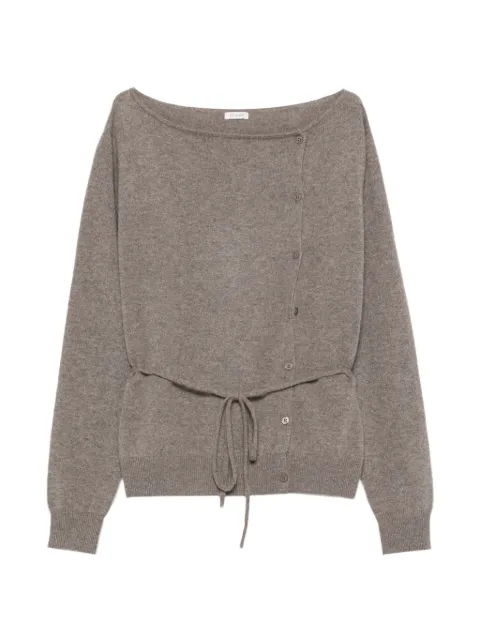 St. Agni cashmere asymm cardigan - vapor