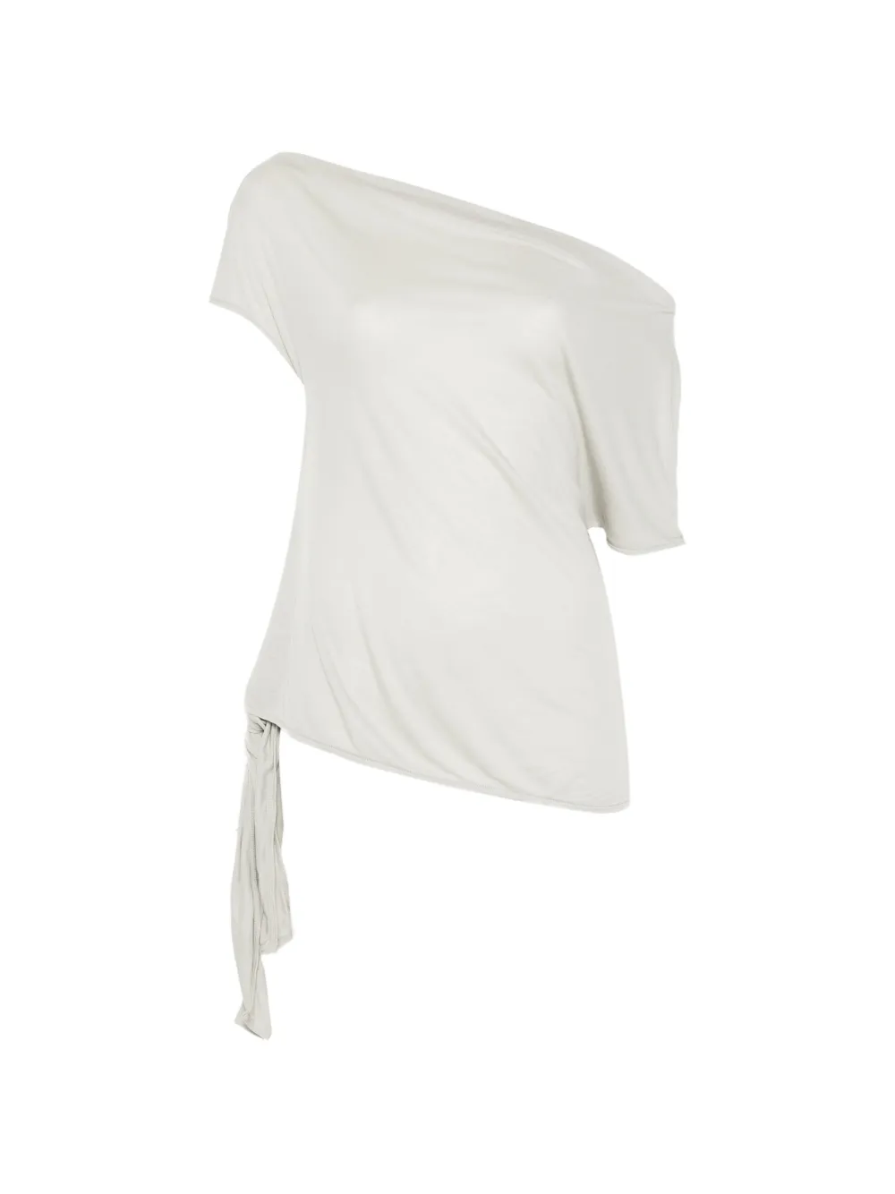St. Agni fine-jersey off-shoulder top soft ash Grijs