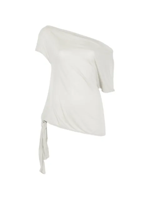 St. Agni fine-jersey off-shoulder top - soft ash