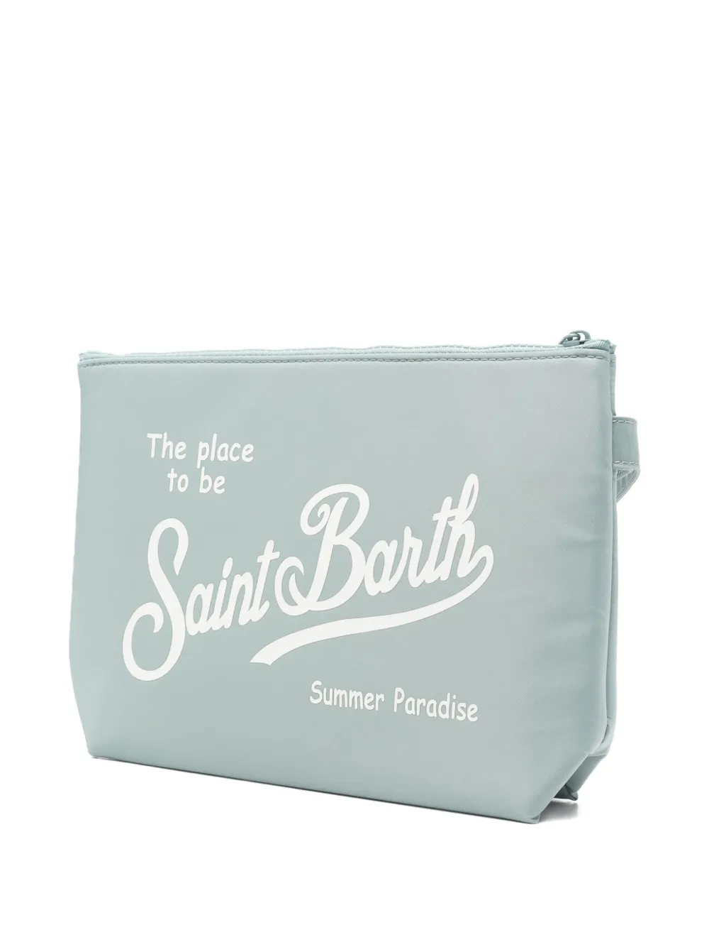 MC2 Saint Barth Clutch met logoprint Blauw