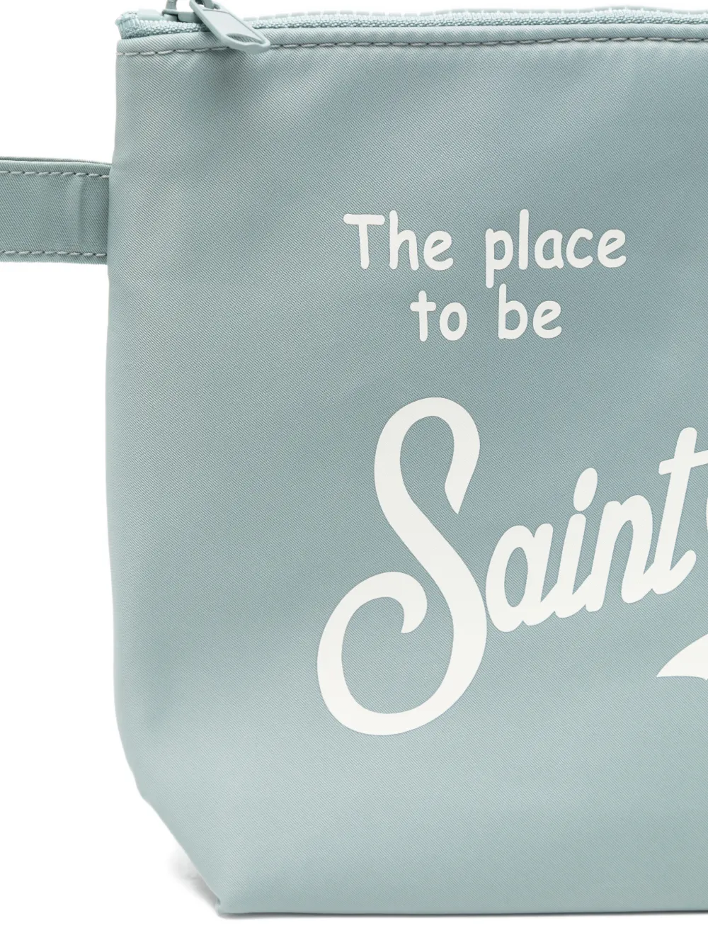 MC2 Saint Barth Clutch met logoprint Blauw