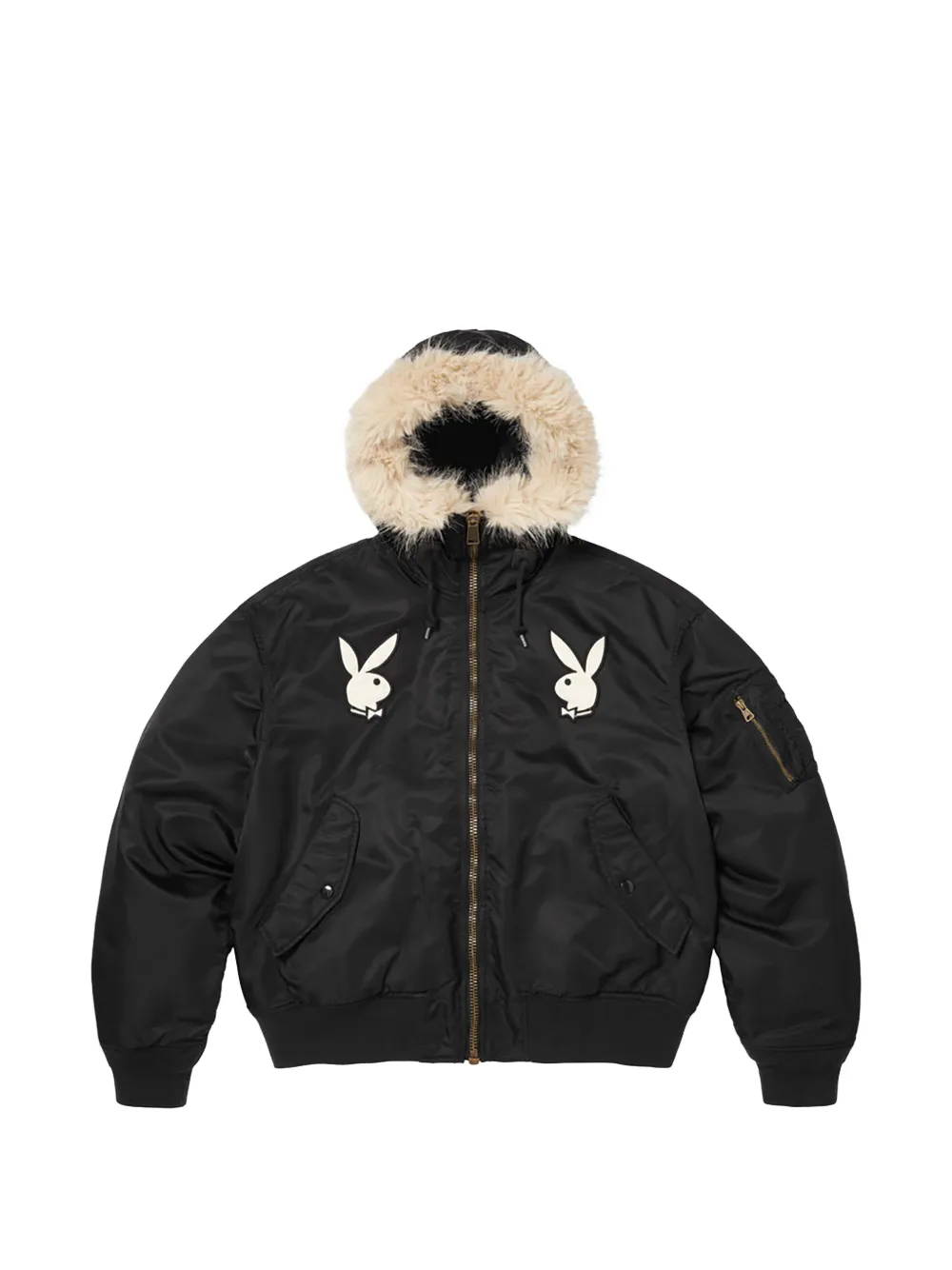 Supreme x Playboy logo-appliqué jacket - Nero