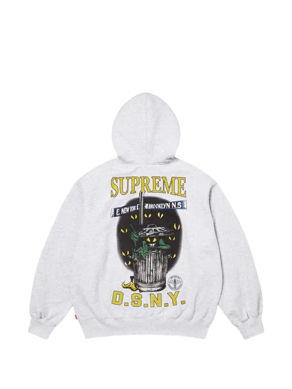 Supreme グラフィック ジップパーカー | グレー | FARFETCH JP