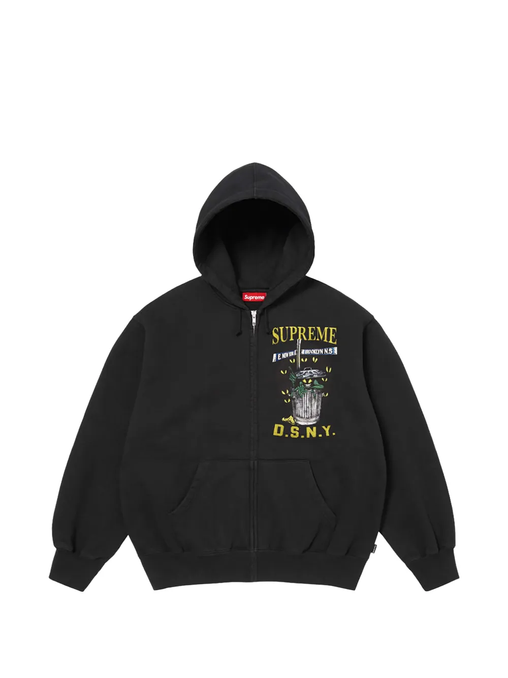 Supreme x DSNY Felpa con cappuccio e zip - Nero