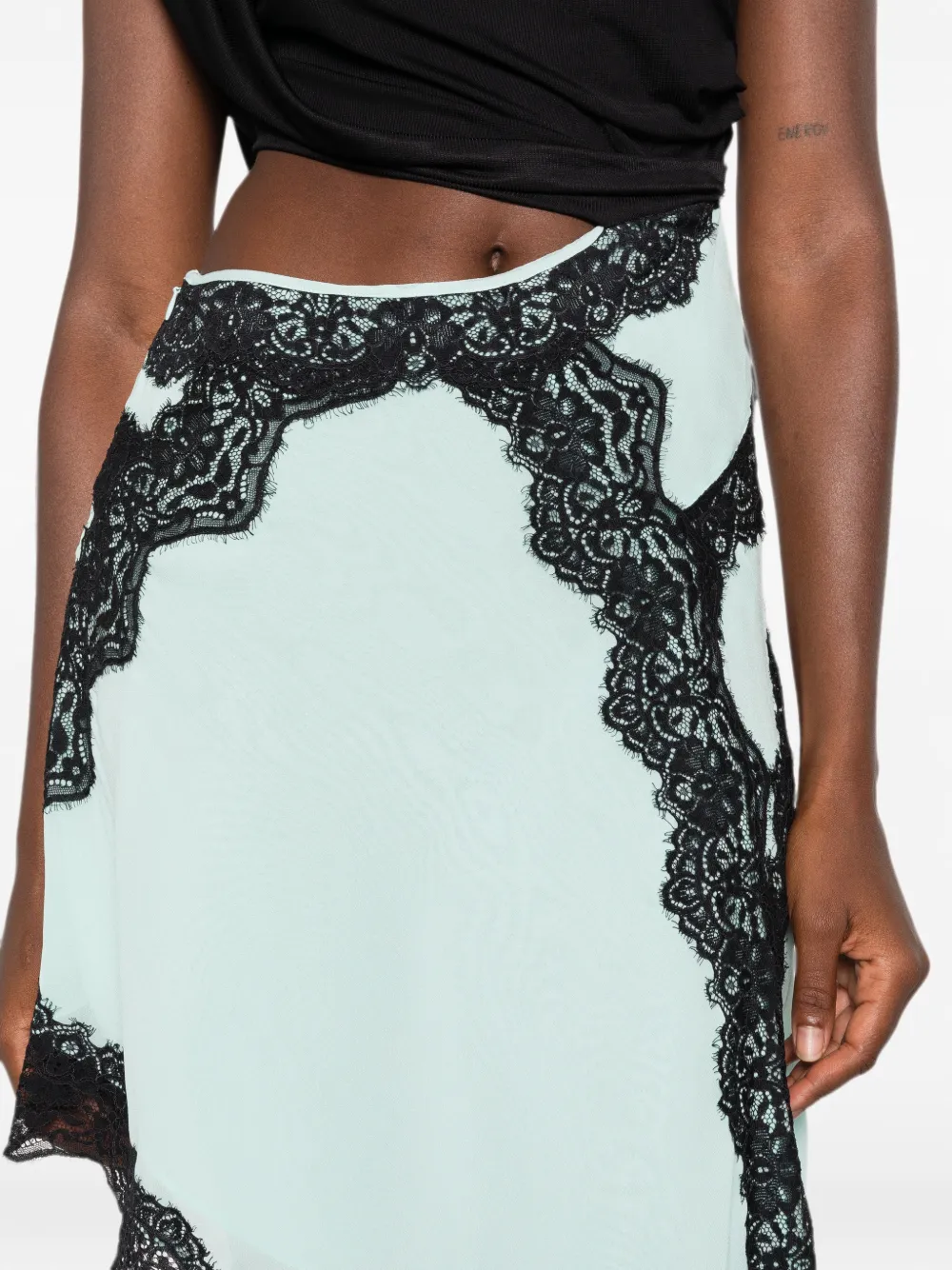 Christopher Esber Verve asymmetrische jurk Blauw