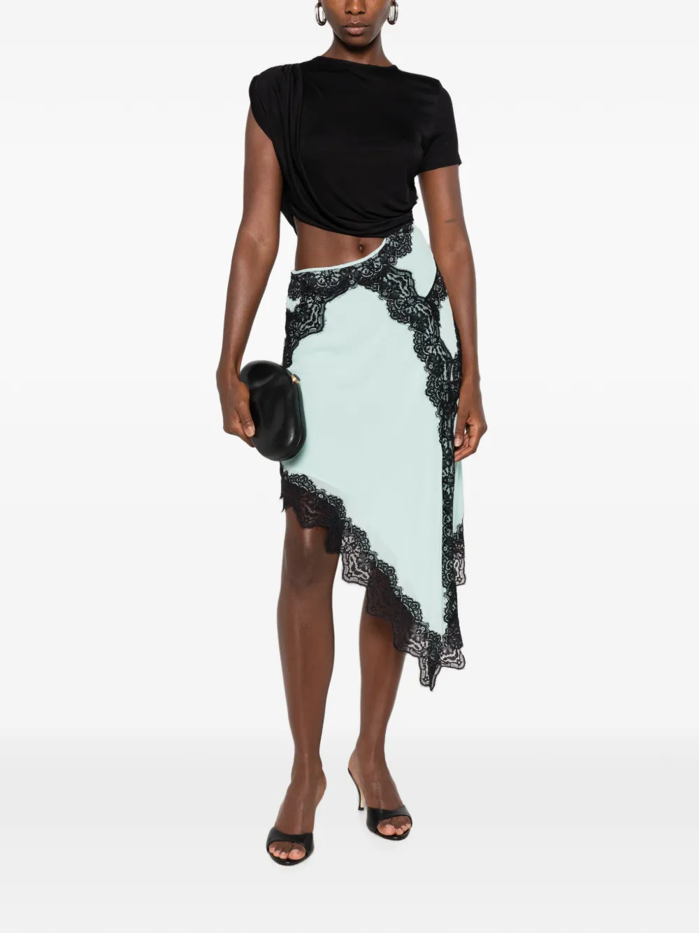 Christopher Esber Verve asymmetrische jurk Blauw
