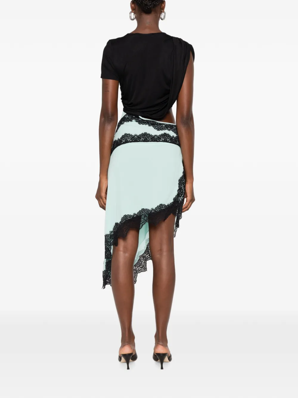 Christopher Esber Verve asymmetrische jurk Blauw