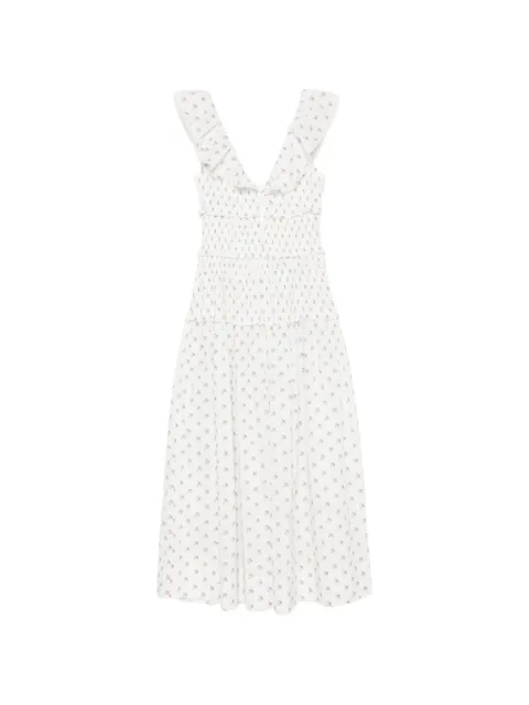 DÔEN vestido midi Sorina con estampado floral