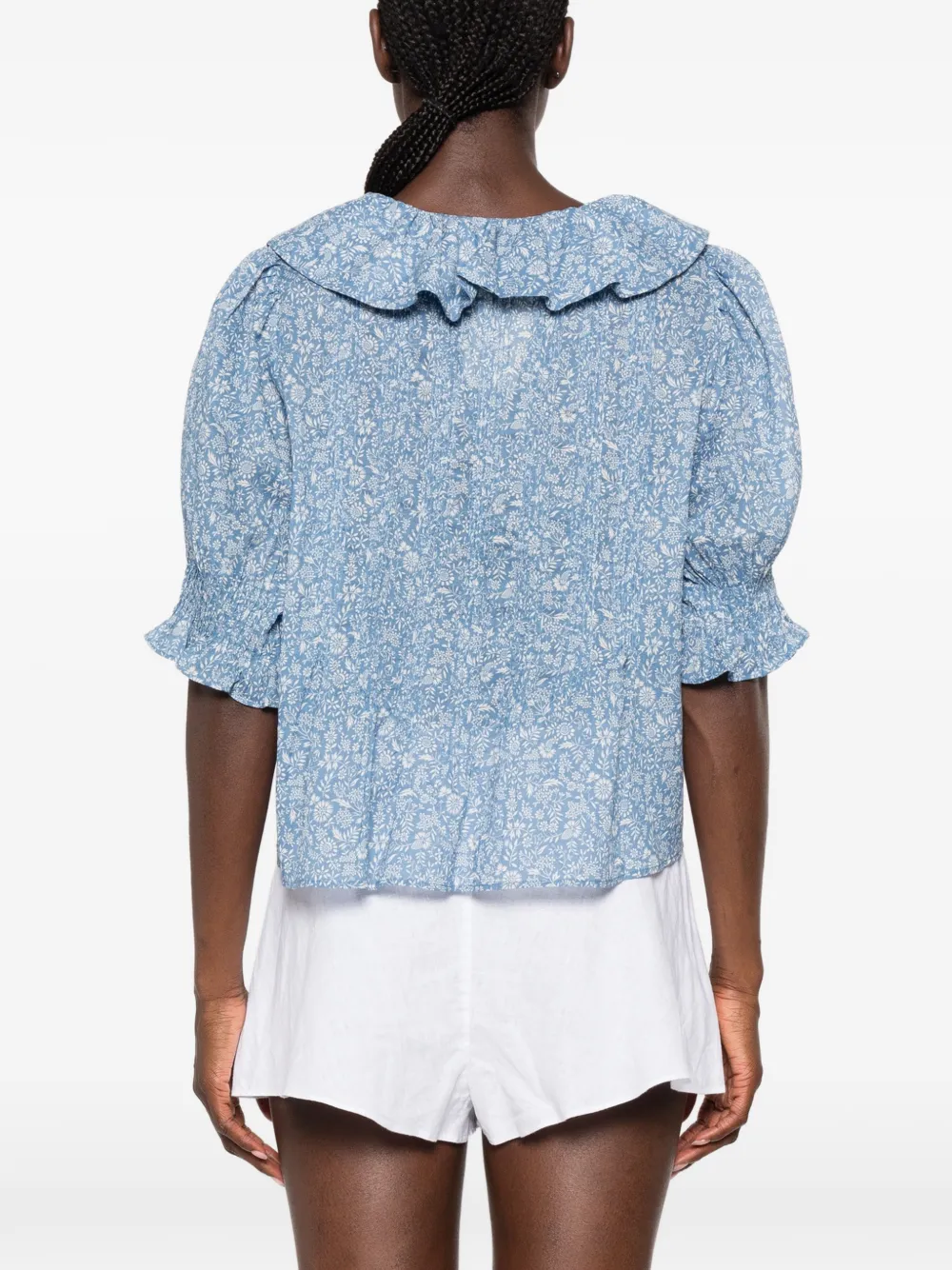 DÔEN Henri Top in Blue, view 4