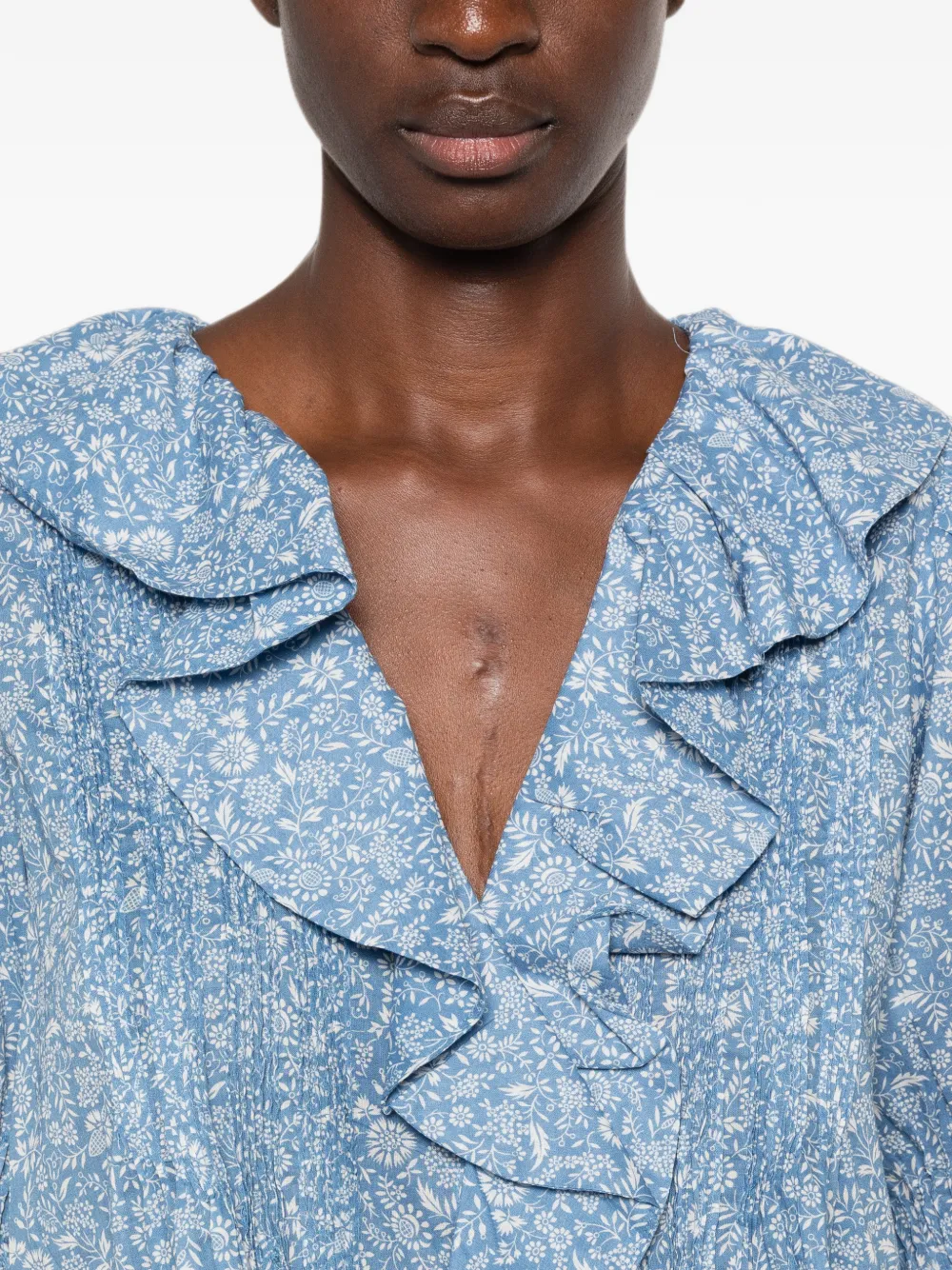 DÔEN Henri Top in Blue, view 5