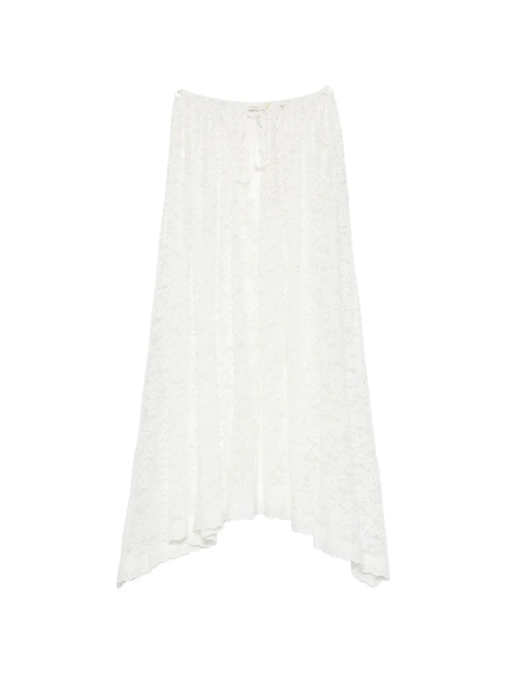 DÔEN Zinnia lace-knit skirt - Bianco