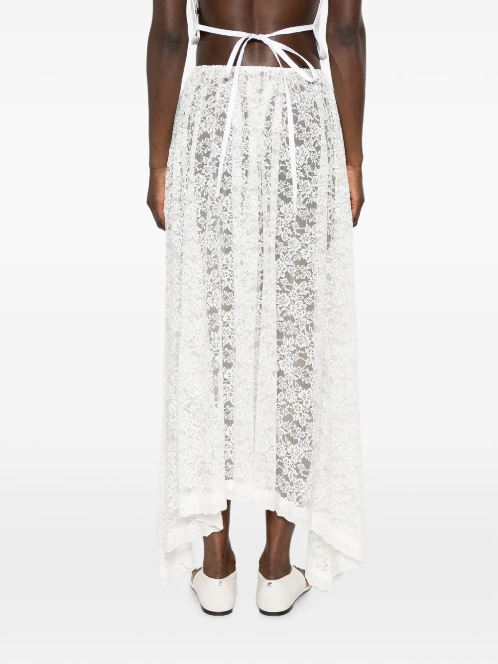 Dôen Zinnia Skirt in White, view 4