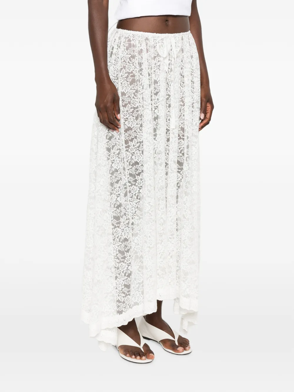 Dôen Zinnia Skirt in White, view 3