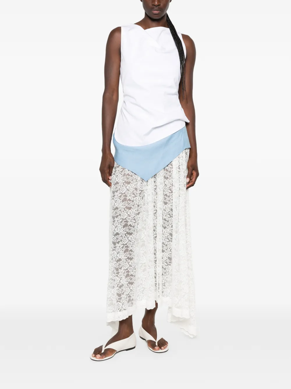 Dôen Zinnia Skirt in White, view 2