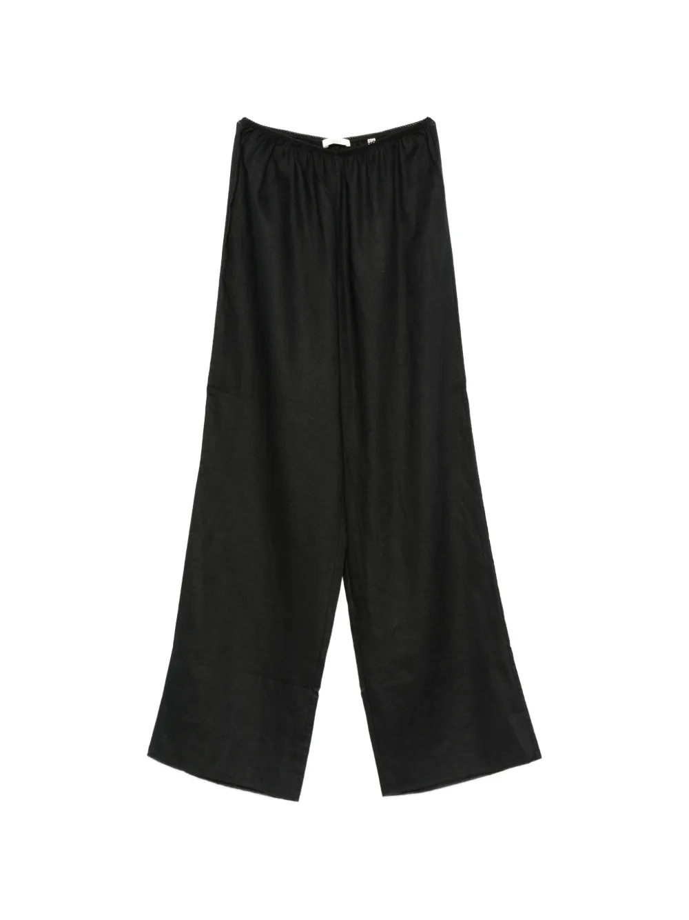 DÔEN Lavon wide-leg linen trousers - Schwarz
