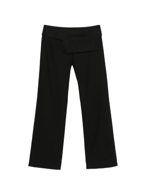 St. Agni belt-detail straight-leg trousers