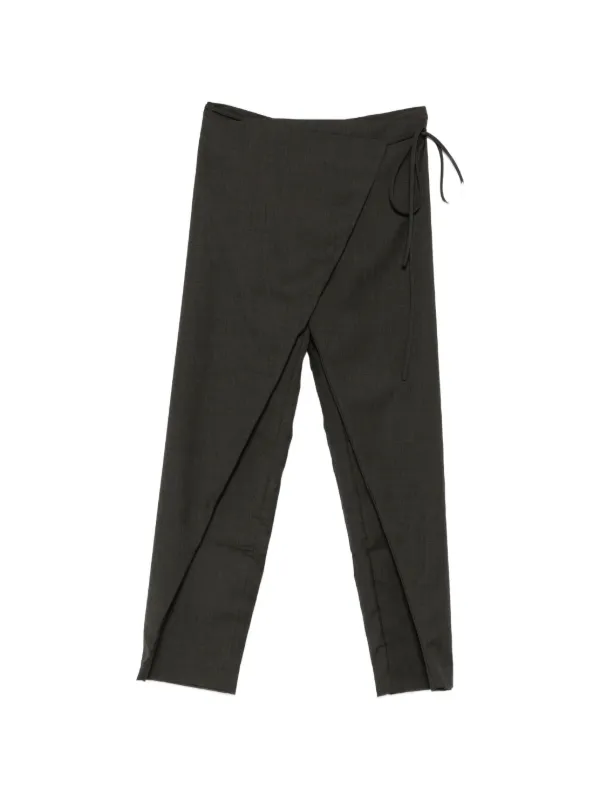 St. Agni Rouleau Wrap Trousers in Grey