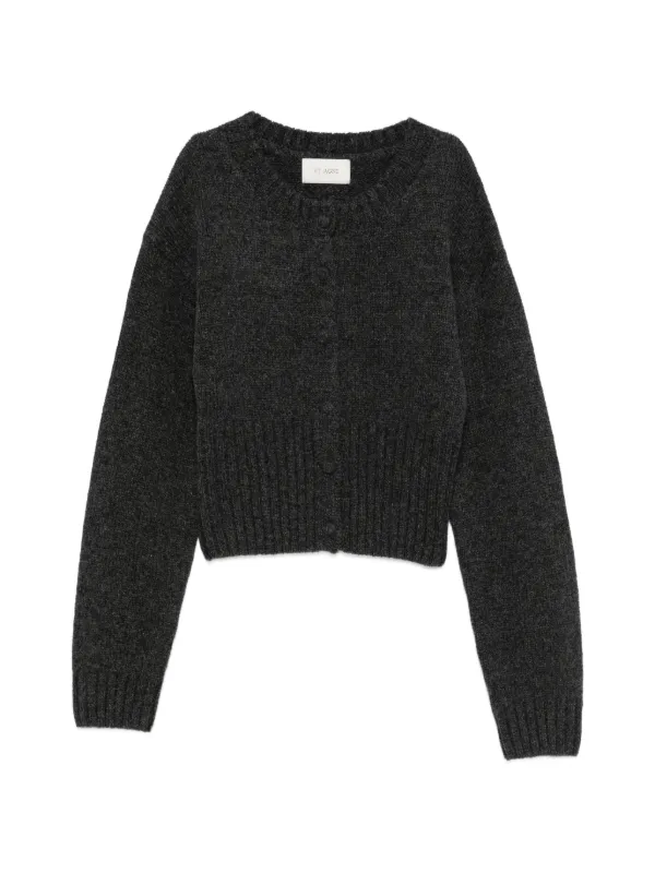 St. Agni Wool Cardigan in Grey