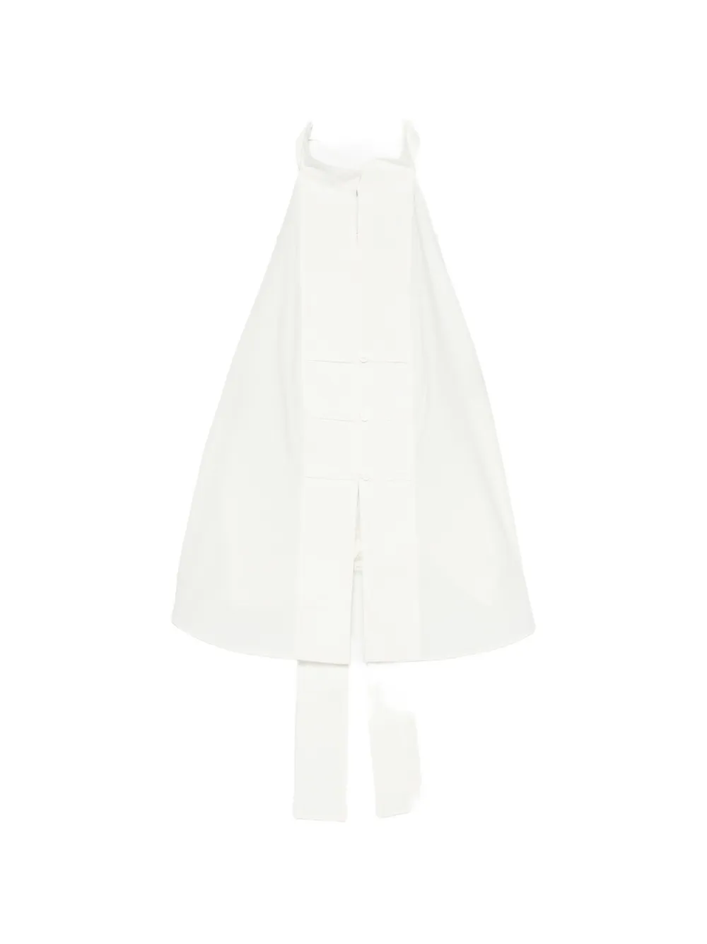 St Agni Button-detail Halter Top In White