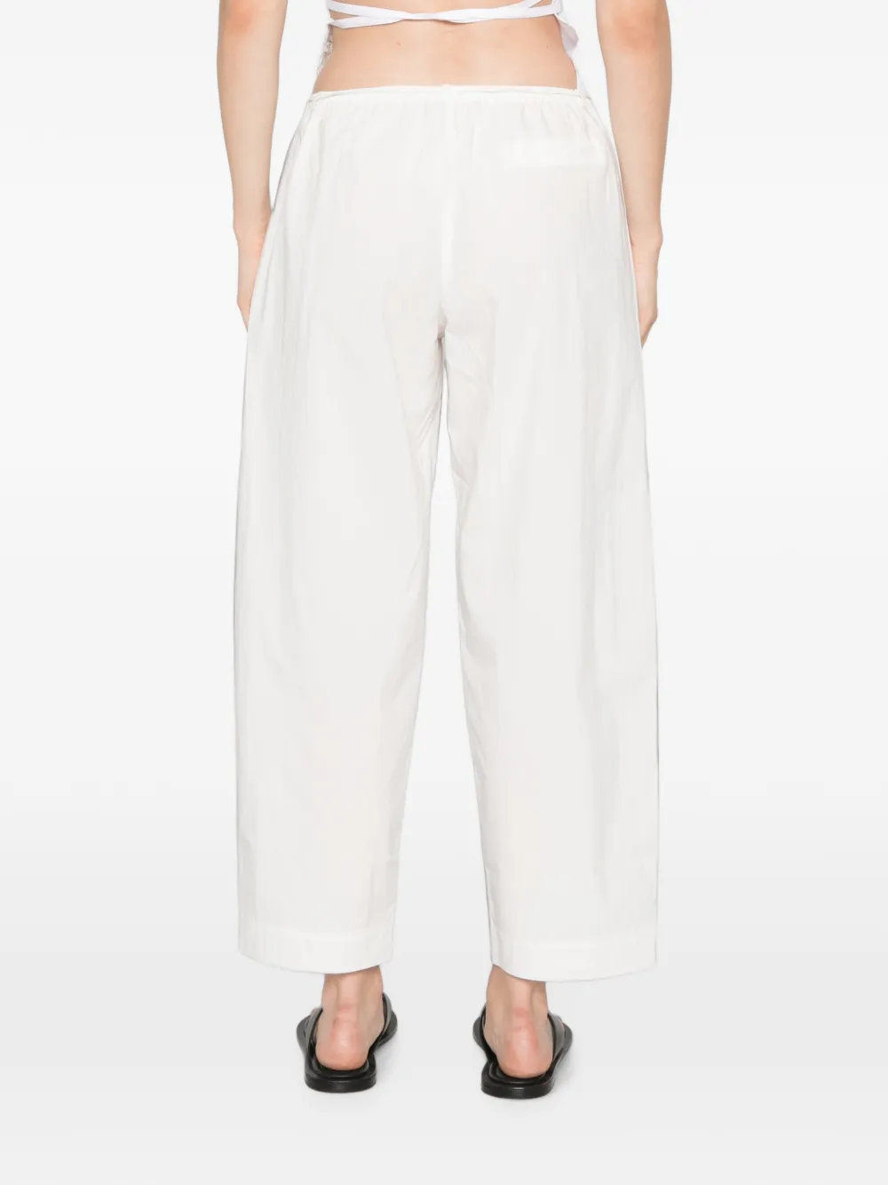 St. Agni drawstring-fastening cropped pants Wit