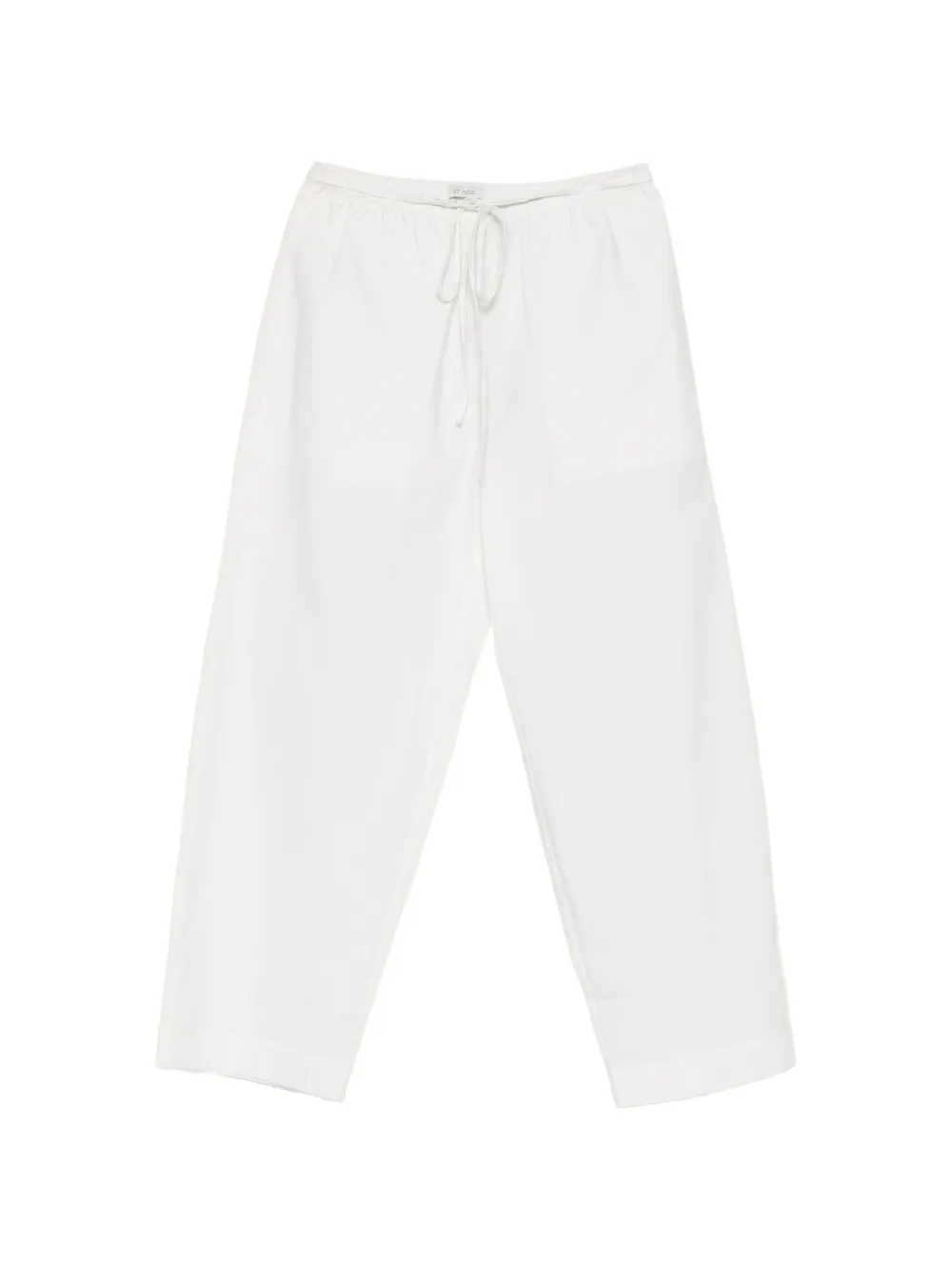 St. Agni drawstring-fastening cropped pants - Weiß