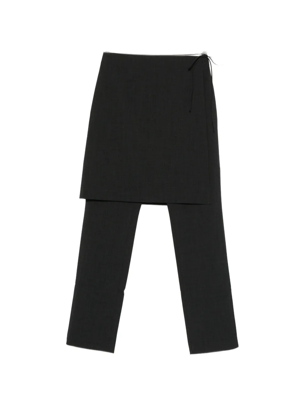 St Agni Wool Sarong Pants In Black