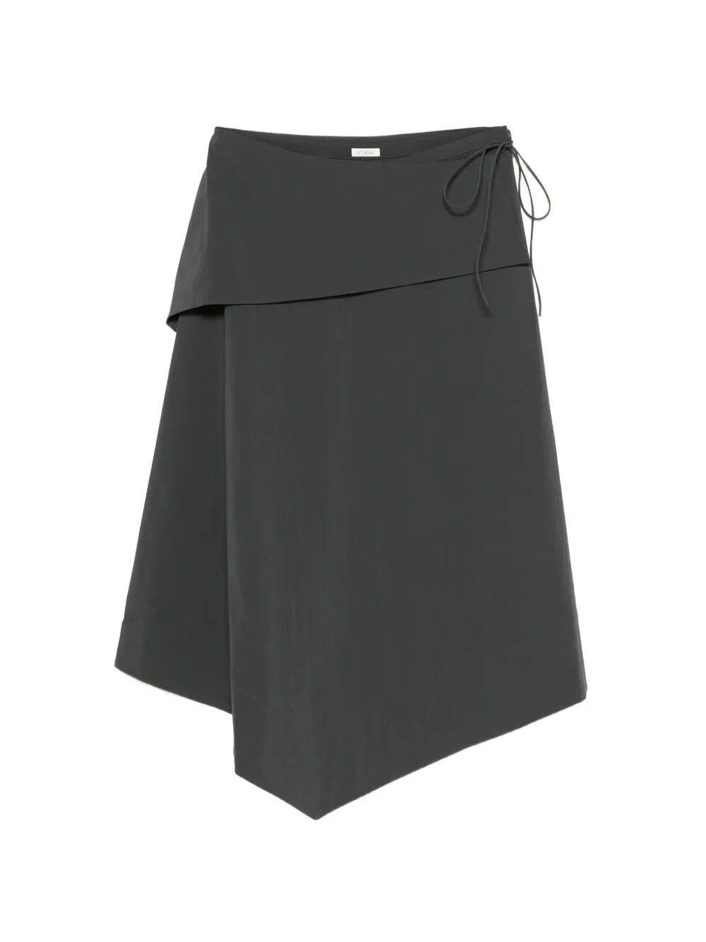 St. Agni detachable-belt asymmetric skirt iron glaze Grijs