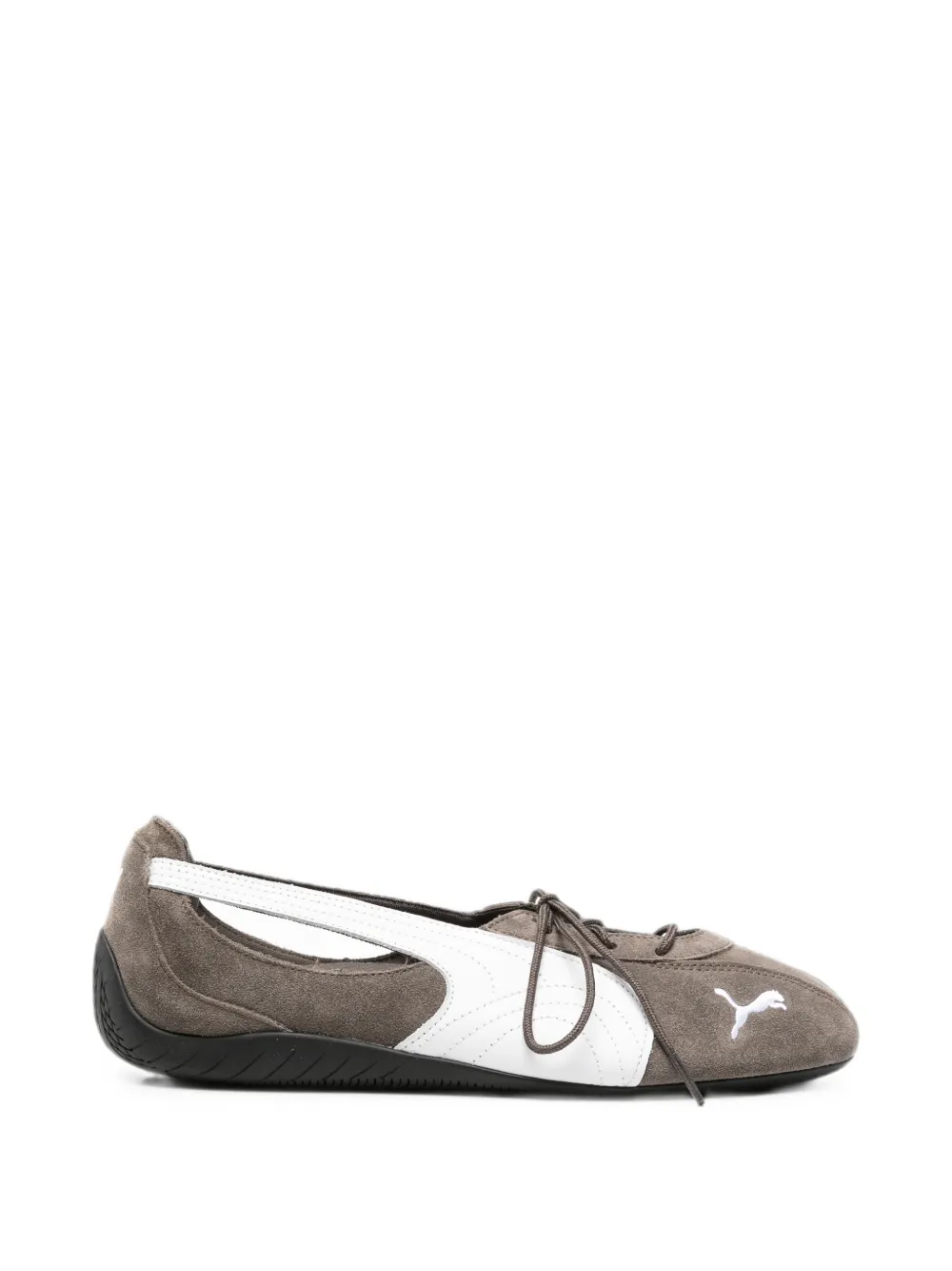 PUMA Speedcat cut-out ballet flats - Marrone