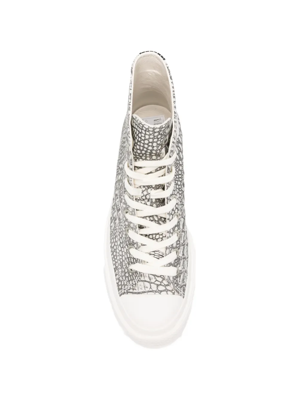 Converse Chuck Taylor All Star sneakers met hagedissenhuid-effect Wit