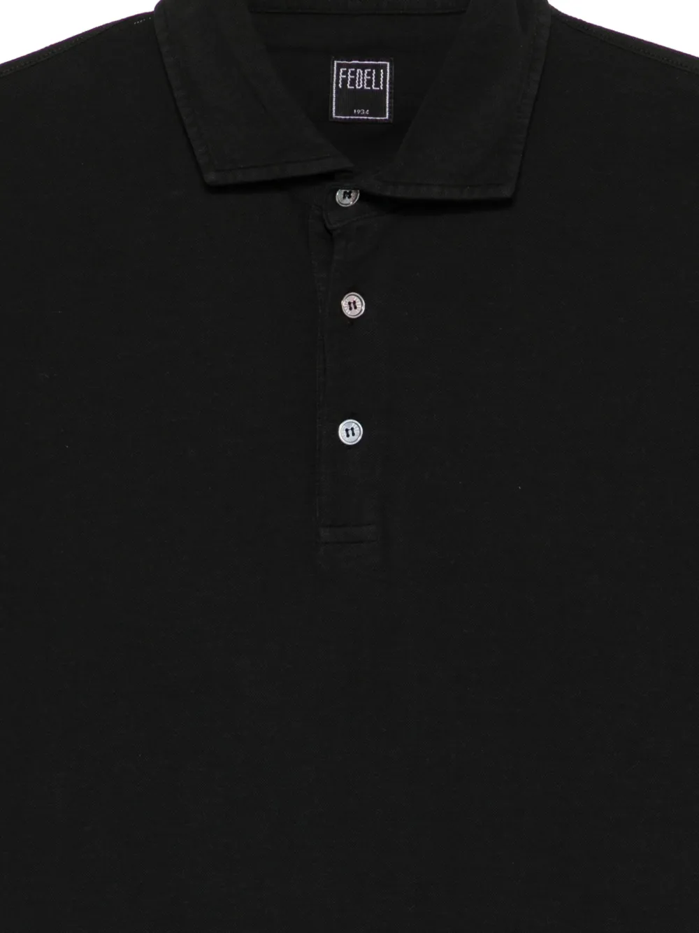 Fedeli Poloshirt met korte mouwen Zwart
