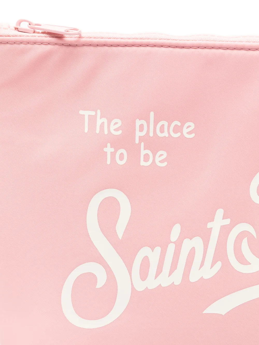 MC2 Saint Barth Aline clutch met logo-print Roze
