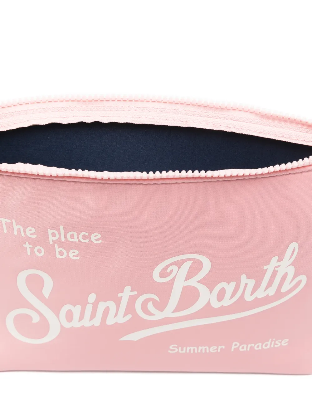 MC2 Saint Barth Aline clutch met logo-print Roze