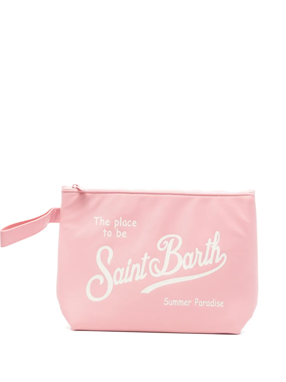 MC2 Saint Barth pochette Aline à logo imprimé - Rose MC2 Saint Barth pochette Aline à logo imprimé - Rose