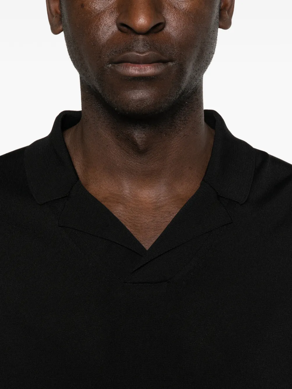 Roberto Collina T-shirt met V-hals Zwart