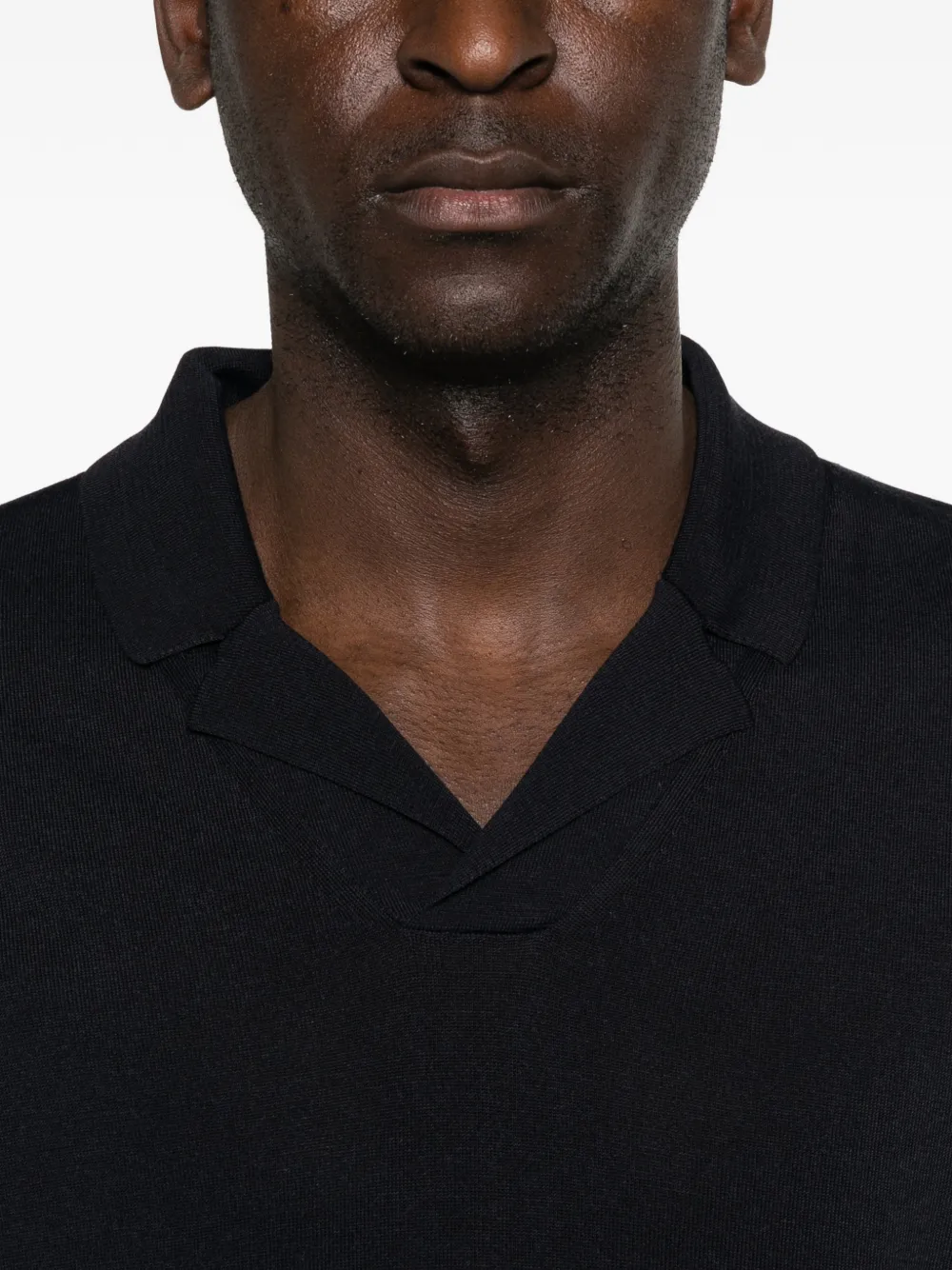 Roberto Collina T-shirt met V-hals Blauw