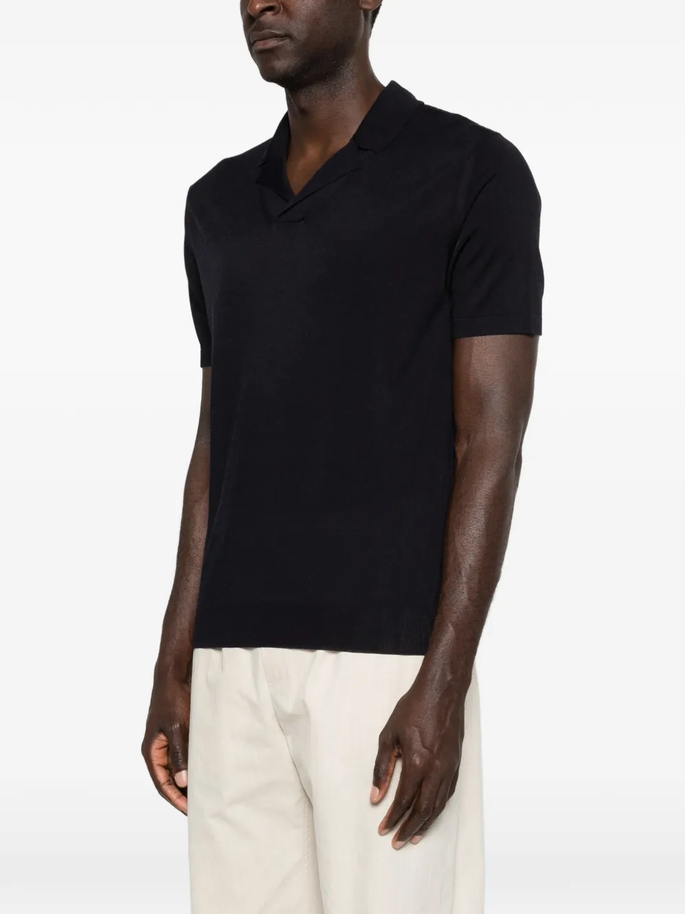 Roberto Collina T-shirt met V-hals Blauw
