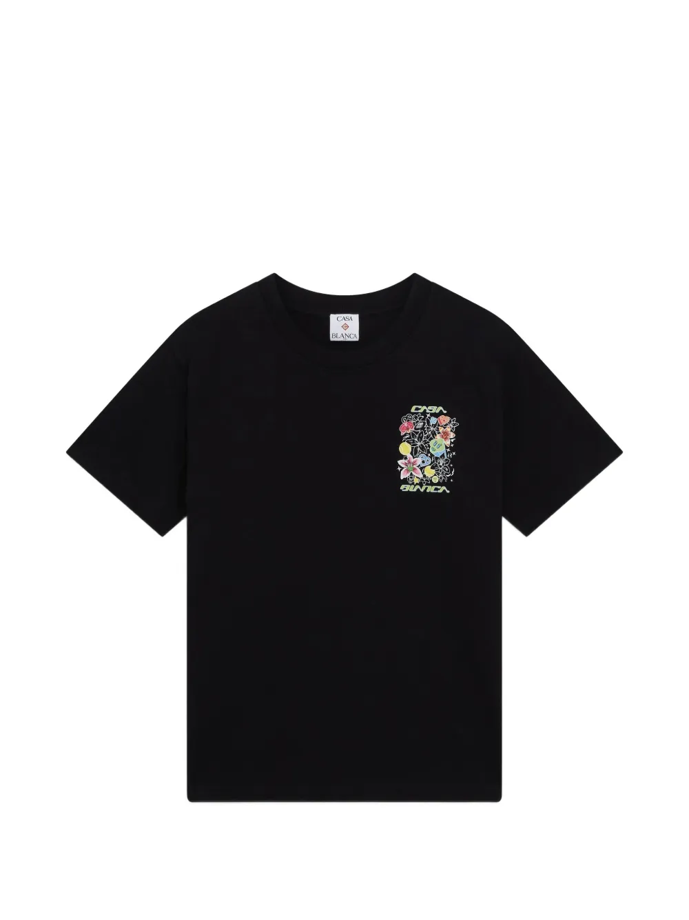 Casablanca T-shirt met grafische print Zwart