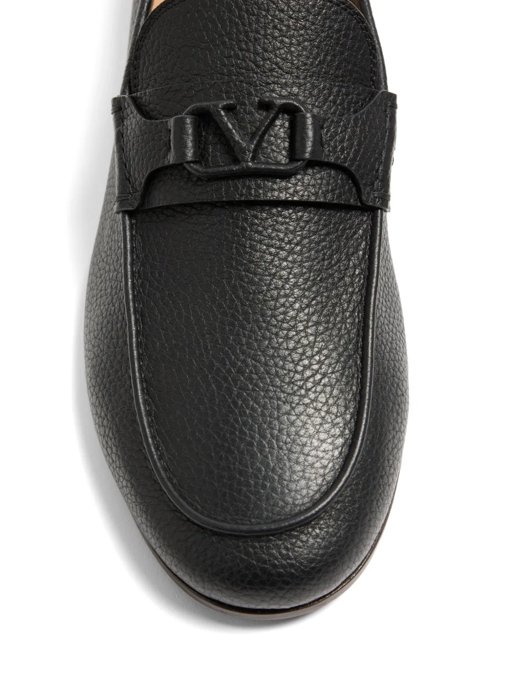 Valentino Garavani VLogo Signature leren loafers Zwart